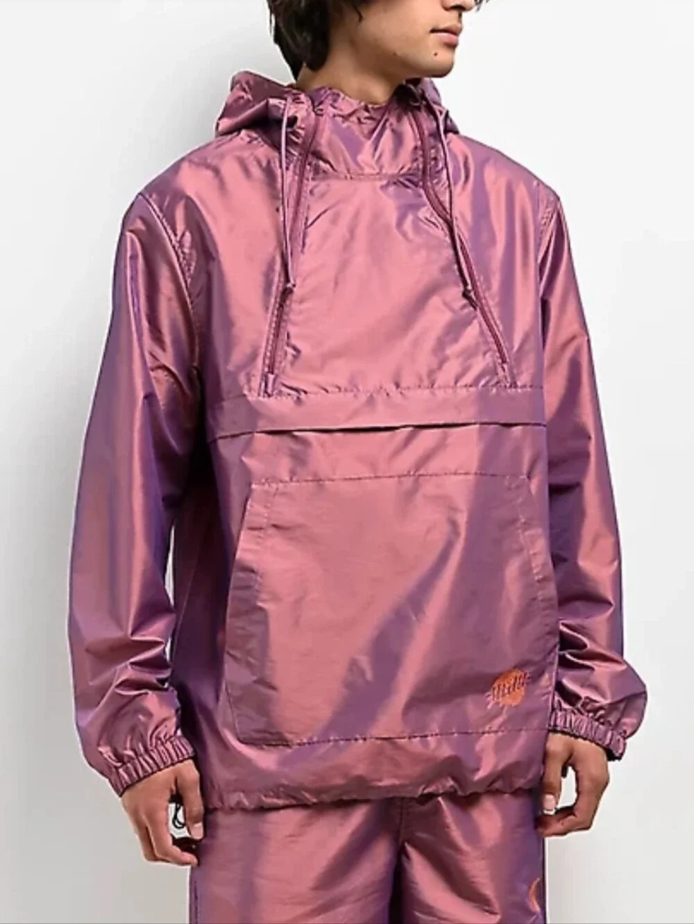 A.LAB Glowstick Purple Anorak Jacket - Zumiez Oversized Small in Purple